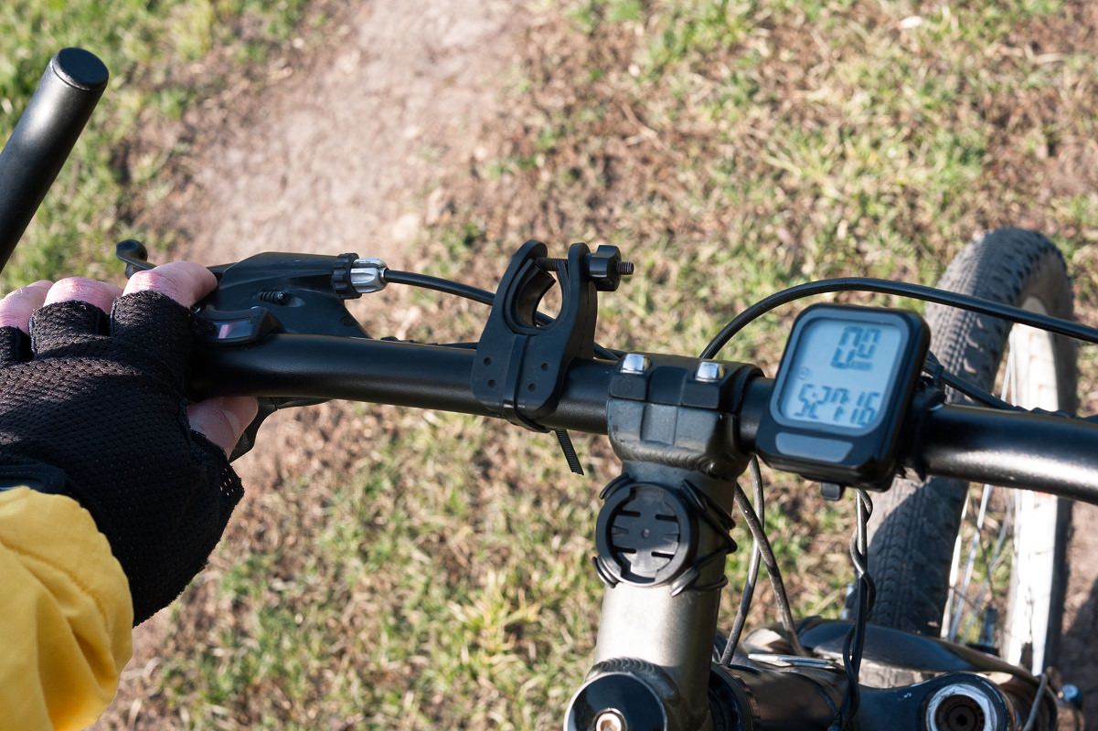 Biking with odometer