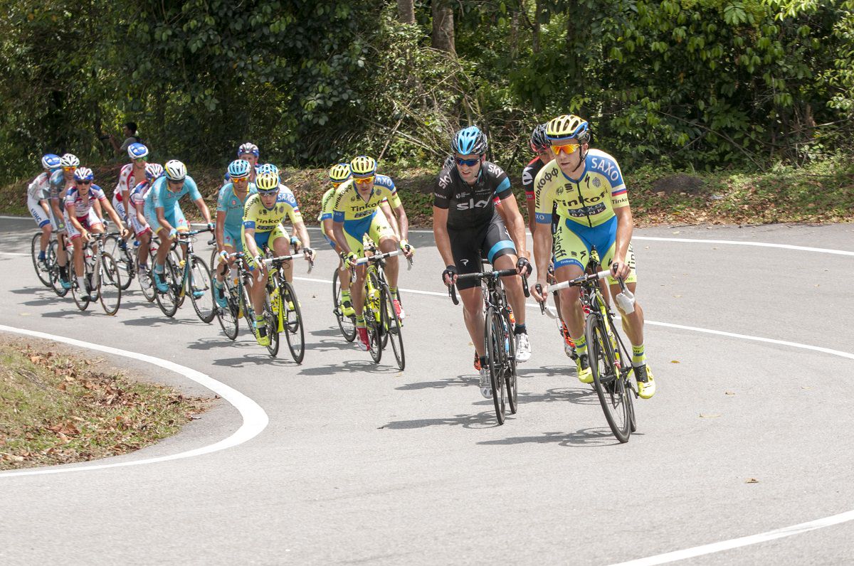 Group of road bikers