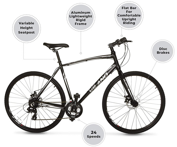 Vilano 3.0 Diverse 24-speed Hybrid Bike