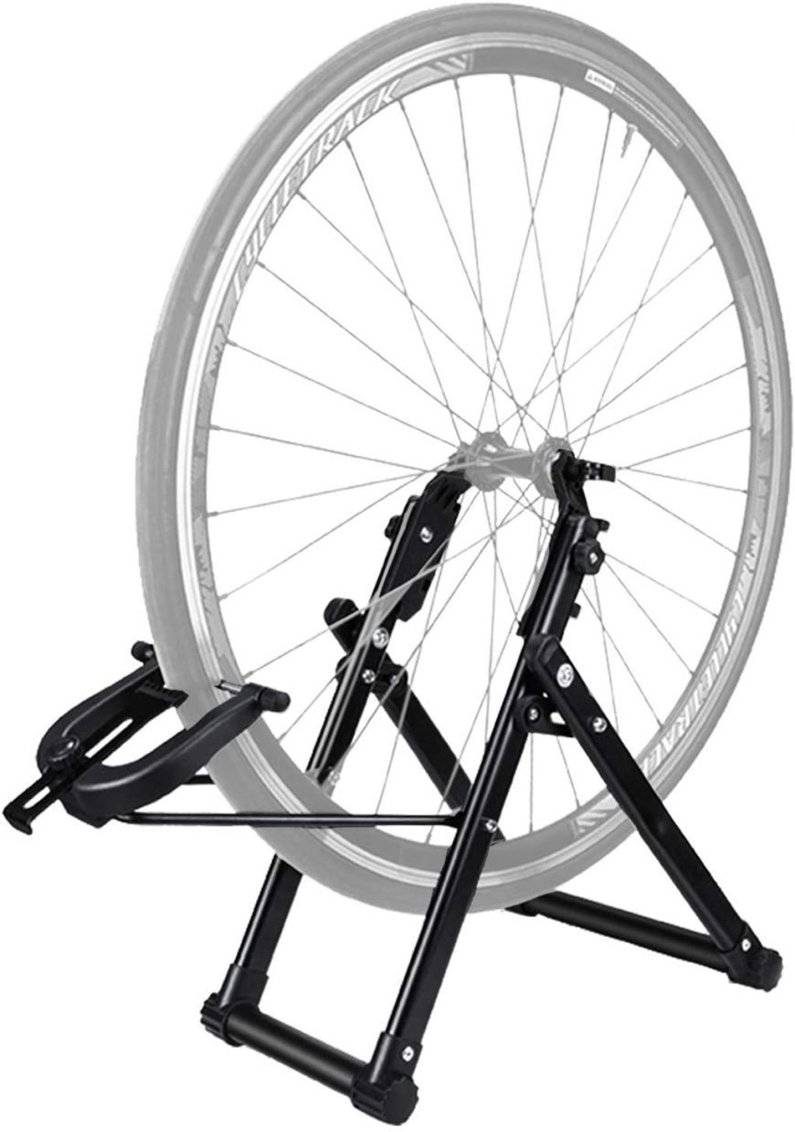 Wheel In A Truing Stand