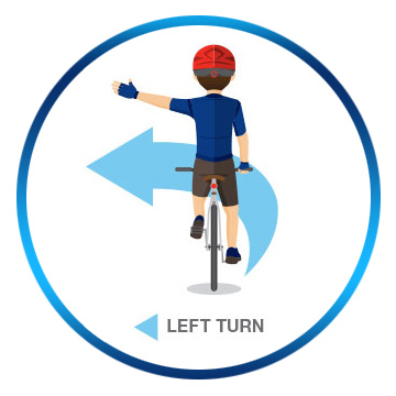 Bicycle Hand Signals Left Turn