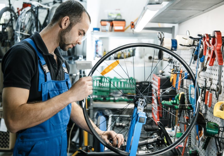 Bicycle Repair In Workshop