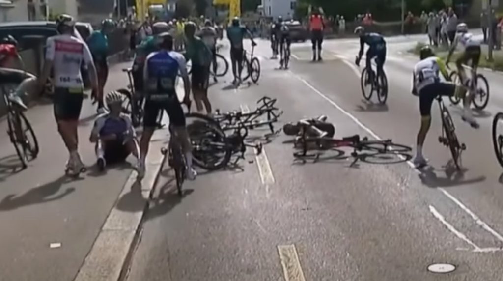A Horrible Crash Unfolds At The Tour de Suisse