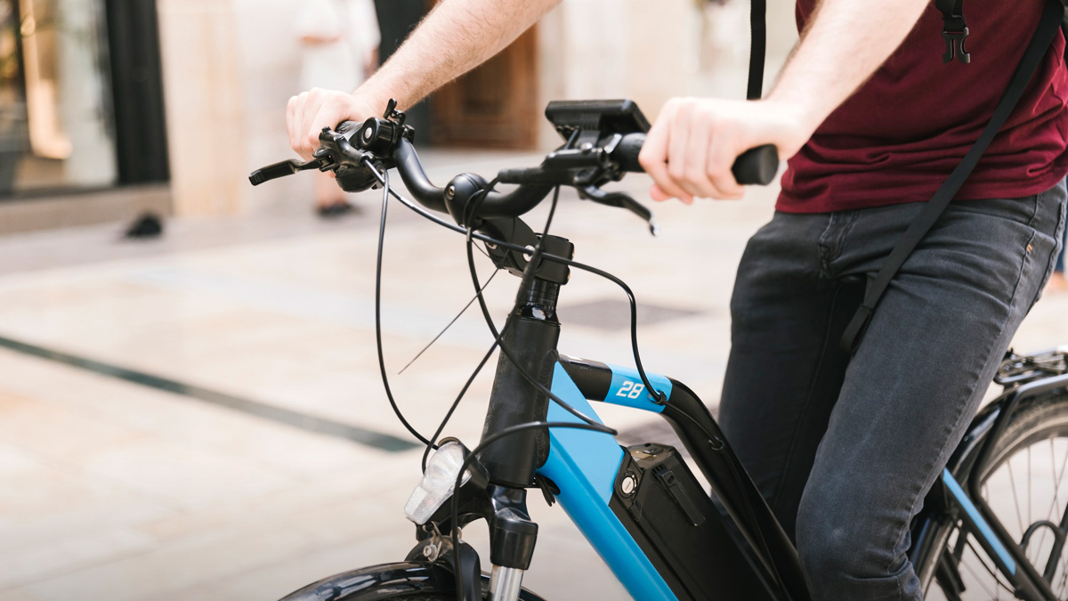 Electric Bike In The Rain