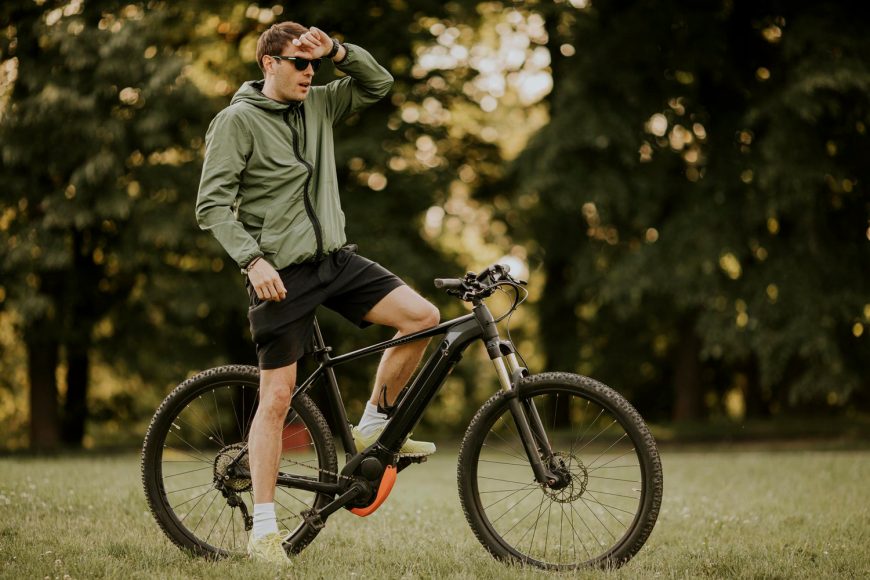 Riding Ebike Outdoor