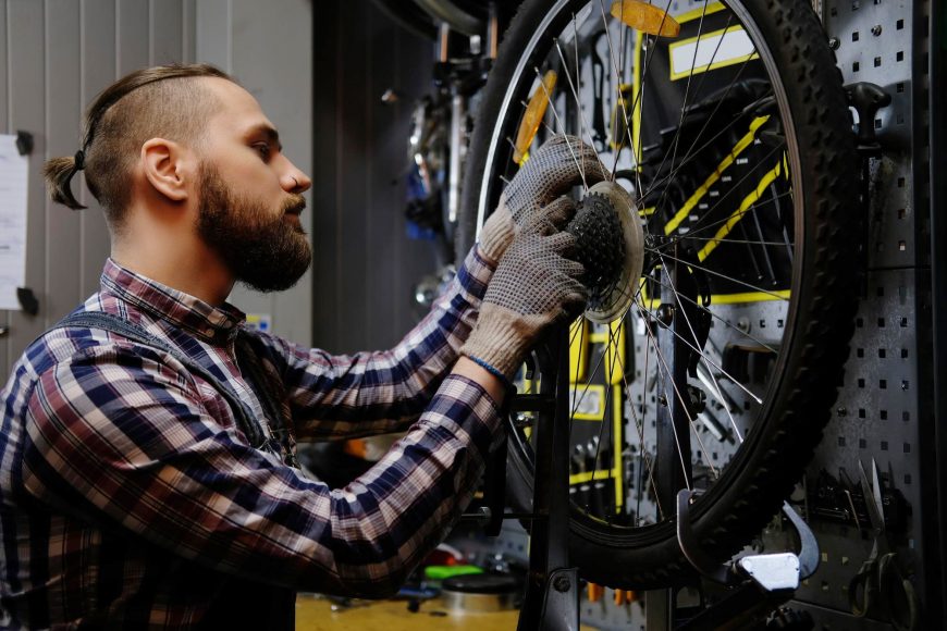 Working With A Bicycle Wheel