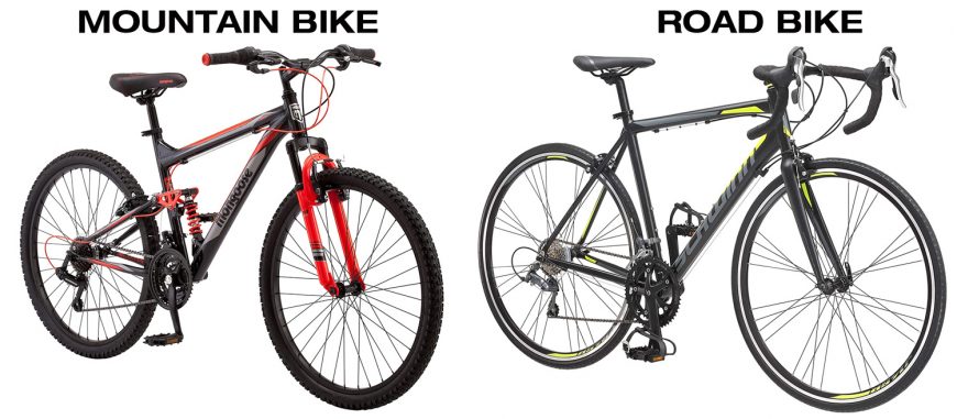 Mountain Bike vs. Road Bike Mountain Bike vs. Road Bike