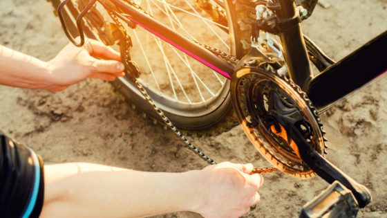 Bicycle Fallen Dropped Chain