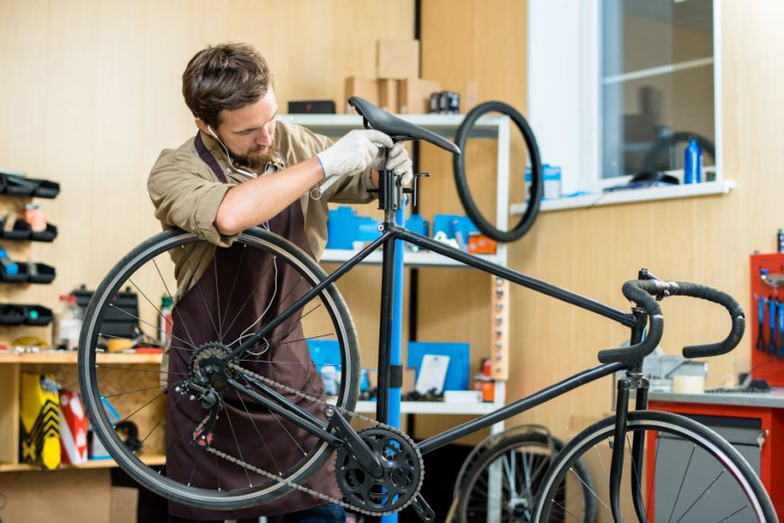 Bicycle Saddle Fixing Repairing