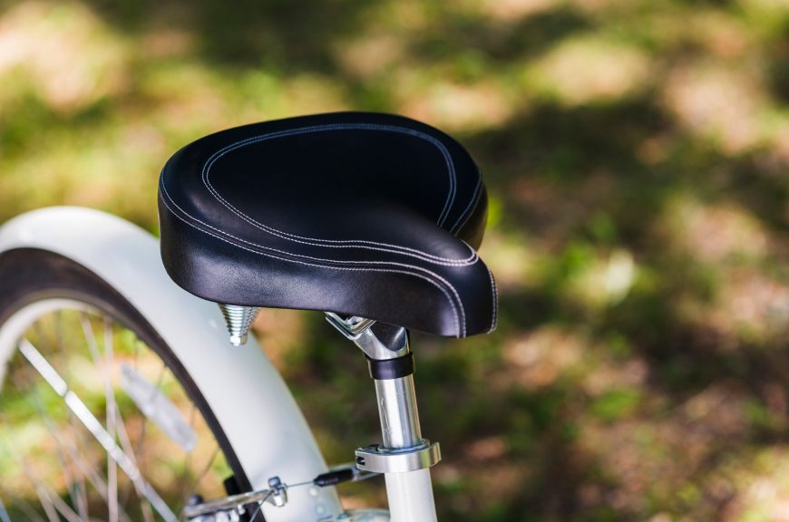 Close Up Of A Bicycle Seat