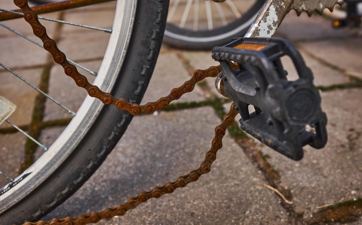 Broken Rusty Bike Chain