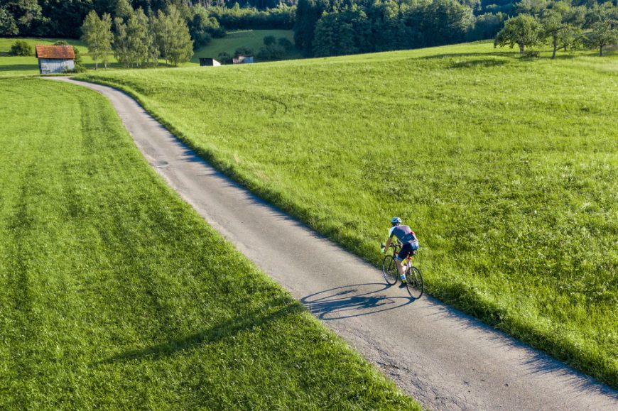 Cycling Route Through Green Lands